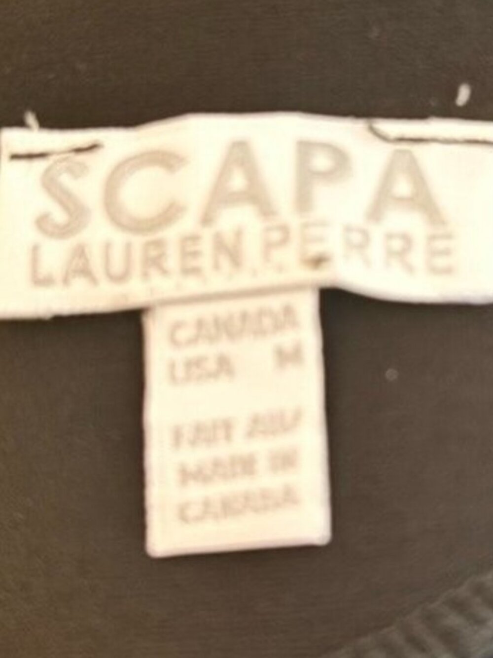 Scapa Lauren Pierre Black Tan Colorblock Bodycon Sheath Dress Long Sleeve Size M - Picture 2 of 7